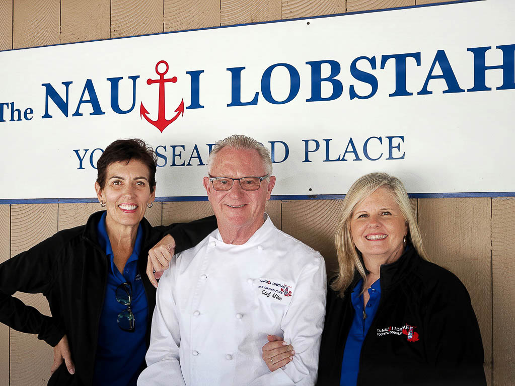 Bob, Cara and Christine - Owners of the Nauti Lobstah