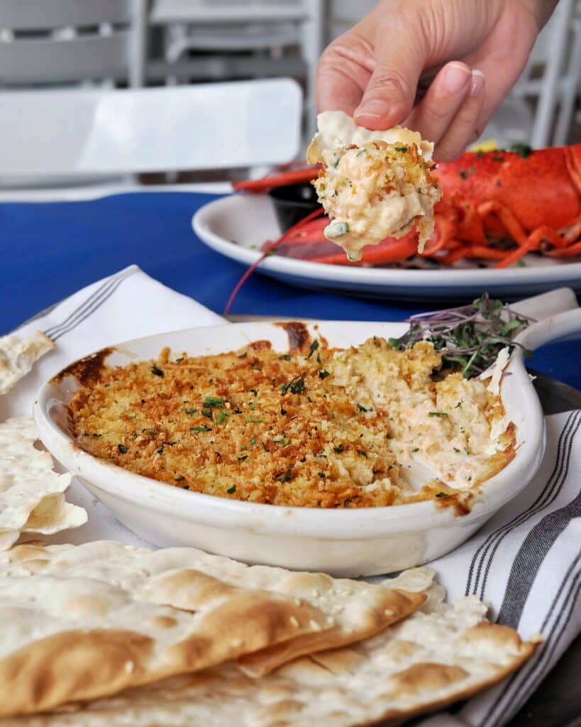 Chef Mike’s Baked Fish Dip at The Nauti Lobstah features the daily premium selection of the best fish and seafood, such as snapper, grouper, mahi, shrimp, and lobster chunks