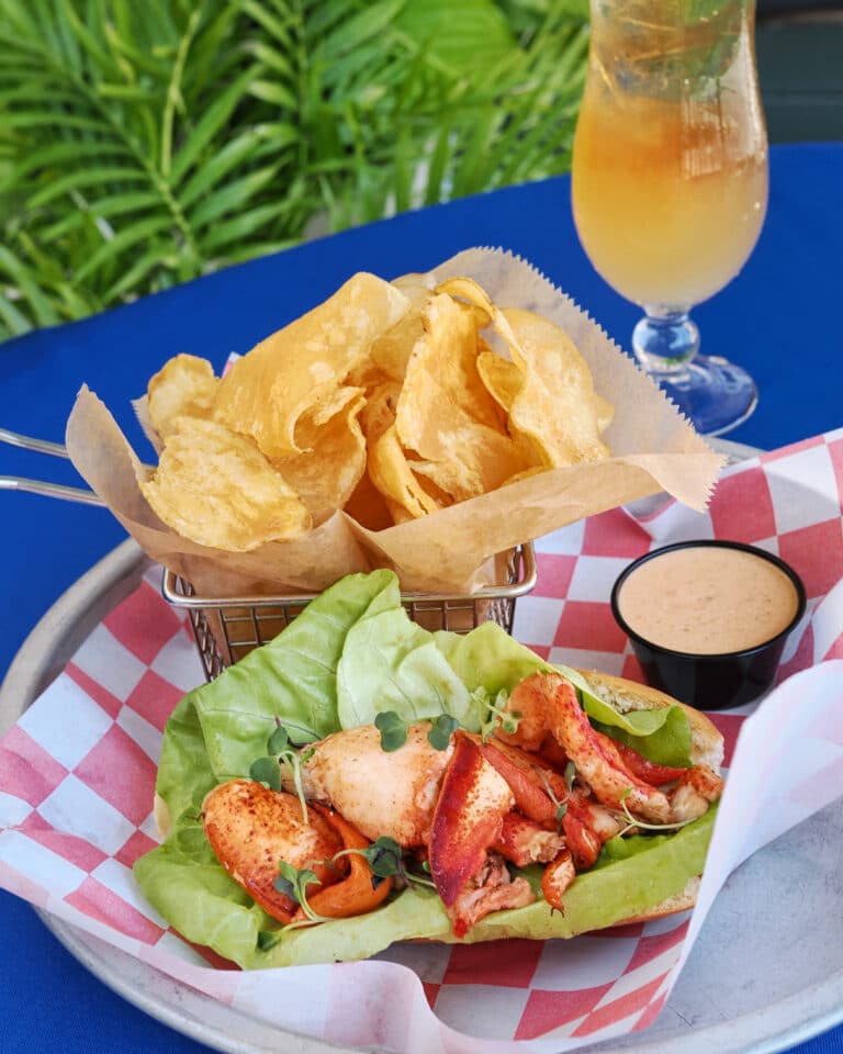 Connecticut Lobster Roll at The Nauti Lobstah, the best seafood restaurant in Orlando